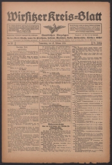 Wirsitzer Kreis-Blatt: Amtlicher Anzeiger für den Kreis Wirsitz 1918.02.21 Jg.74 Nr22