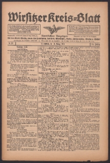 Wirsitzer Kreis-Blatt: Amtlicher Anzeiger für den Kreis Wirsitz 1918.03.09 Jg.74 Nr29