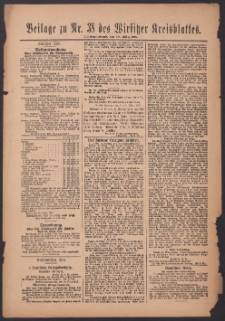 Beilage zu Nr.38 des „Wirsitzer Kreisblattes” 1918.03.30