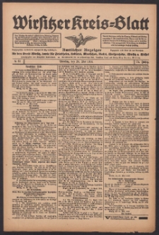 Wirsitzer Kreis-Blatt: Amtlicher Anzeiger für den Kreis Wirsitz 1918.05.28 Jg.74 Nr61