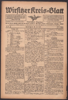 Wirsitzer Kreis-Blatt: Amtlicher Anzeiger f&uuml;r den Kreis Wirsitz 1918.06.20 Jg.74 Nr71