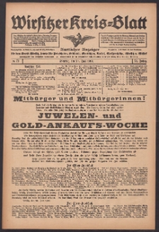 Wirsitzer Kreis-Blatt: Amtlicher Anzeiger für den Kreis Wirsitz 1918.06.25 Jg.74 Nr73