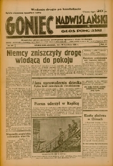 Goniec Nadwiślański: Głos Pomorski: Niezależne pismo poranne, poświęcone sprawom stanu średniego 1935.04.28 R.11 Nr99