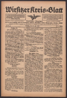 Wirsitzer Kreis-Blatt: Amtlicher Anzeiger für den Kreis Wirsitz 1918.07.23 Jg.74 Nr85