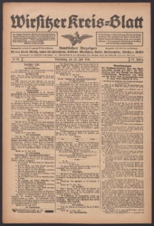 Wirsitzer Kreis-Blatt: Amtlicher Anzeiger für den Kreis Wirsitz 1918.07.25 Jg.74 Nr86