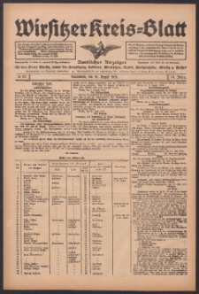Wirsitzer Kreis-Blatt: Amtlicher Anzeiger für den Kreis Wirsitz 1918.08.10 Jg.74 Nr93