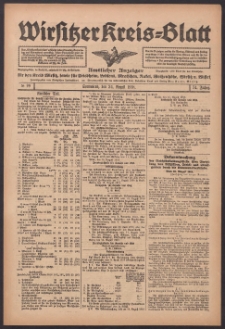 Wirsitzer Kreis-Blatt: Amtlicher Anzeiger für den Kreis Wirsitz 1918.08.24 Jg.74 Nr99