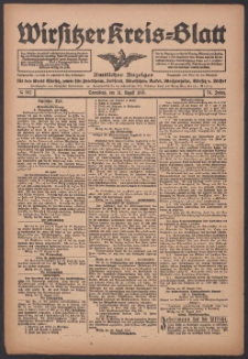 Wirsitzer Kreis-Blatt: Amtlicher Anzeiger für den Kreis Wirsitz 1918.08.31 Jg.74 Nr102
