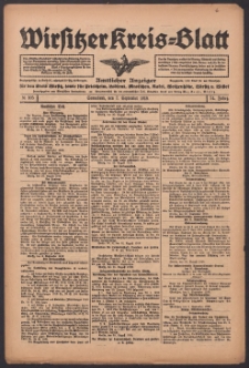 Wirsitzer Kreis-Blatt: Amtlicher Anzeiger für den Kreis Wirsitz 1918.09.07 Jg.74 Nr105