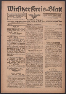 Wirsitzer Kreis-Blatt: Amtlicher Anzeiger für den Kreis Wirsitz 1918.10.29 Jg.74 Nr127