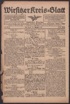 Wirsitzer Kreis-Blatt: Amtlicher Anzeiger f&uuml;r den Kreis Wirsitz 1918.11.12 Jg.74 Nr133