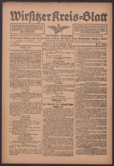 Wirsitzer Kreis-Blatt: Amtlicher Anzeiger f&uuml;r den Kreis Wirsitz 1918.11.14 Jg.74 Nr134