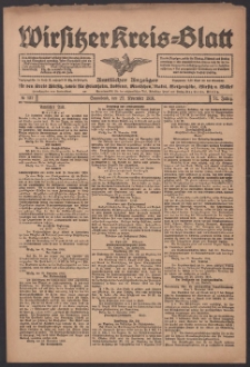 Wirsitzer Kreis-Blatt: Amtlicher Anzeiger für den Kreis Wirsitz 1918.11.23 Jg.74 Nr137