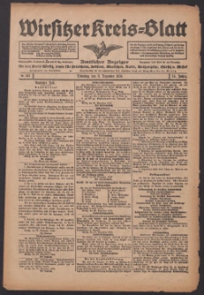 Wirsitzer Kreis-Blatt: Amtlicher Anzeiger f&uuml;r den Kreis Wirsitz 1918.12.03 Jg.74 Nr141