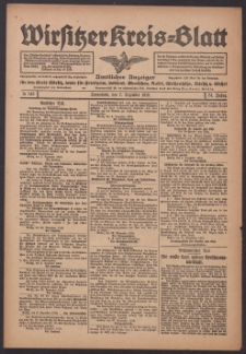 Wirsitzer Kreis-Blatt: Amtlicher Anzeiger für den Kreis Wirsitz 1918.12.07 Jg.74 Nr143