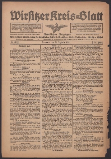 Wirsitzer Kreis-Blatt: Amtlicher Anzeiger f&uuml;r den Kreis Wirsitz 1918.12.21 Jg.74 Nr149