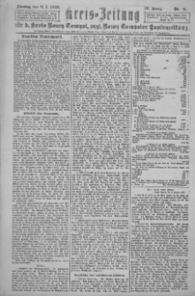 Kreis-Zeitung f&uuml;r d. Kreis Nowy-Tomysl: zugl. Nowy-Tomysler Hopfenzeitung 1923.01.08 Jg.48 Nr3