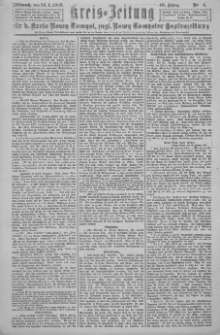 Kreis-Zeitung f&uuml;r d. Kreis Nowy-Tomysl: zugl. Nowy-Tomysler Hopfenzeitung 1923.01.10 Jg.48 Nr4