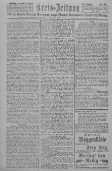 Kreis-Zeitung f&uuml;r d. Kreis Nowy-Tomysl: zugl. Nowy-Tomysler Hopfenzeitung 1923.03.16 Jg.48 Nr32