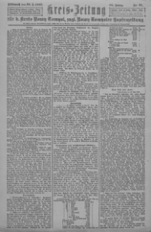 Kreis-Zeitung f&uuml;r d. Kreis Nowy-Tomysl: zugl. Nowy-Tomysler Hopfenzeitung 1923.05.30 Jg.48 Nr61