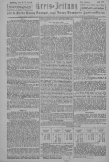 Kreis-Zeitung f&uuml;r d. Kreis Nowy-Tomysl: zugl. Nowy-Tomysler Hopfenzeitung 1923.07.06 Jg.48 Nr77