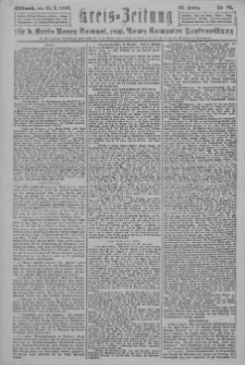 Kreis-Zeitung f&uuml;r d. Kreis Nowy-Tomysl: zugl. Nowy-Tomysler Hopfenzeitung 1923.07.25 Jg.48 Nr85
