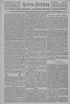 Kreis-Zeitung f&uuml;r d. Kreis Nowy-Tomysl: zugl. Nowy-Tomysler Hopfenzeitung 1923.07.30 Jg.48 Nr87