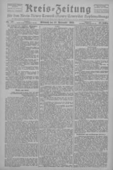 Kreis-Zeitung f&uuml;r d. Kreis Nowy-Tomysl: zugl. Nowy-Tomysler Hopfenzeitung 1923.09.19 Jg.48 Nr108