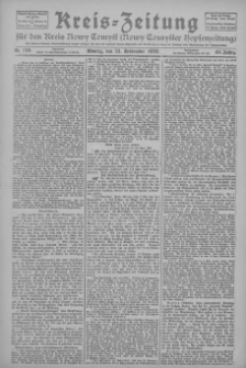 Kreis-Zeitung f&uuml;r d. Kreis Nowy-Tomysl: zugl. Nowy-Tomysler Hopfenzeitung 1923.09.24 Jg.48 Nr110