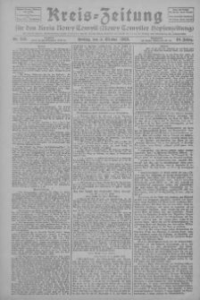 Kreis-Zeitung f&uuml;r d. Kreis Nowy-Tomysl: zugl. Nowy-Tomysler Hopfenzeitung 1923.10.05 Jg.48 Nr115