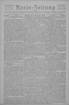 Kreis-Zeitung f&uuml;r d. Kreis Nowy-Tomysl: zugl. Nowy-Tomysler Hopfenzeitung 1923.11.07 Jg.48 Nr128