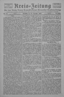 Kreis-Zeitung f&uuml;r d. Kreis Nowy-Tomysl: zugl. Nowy-Tomysler Hopfenzeitung 1923.12.19 Jg.48 Nr145