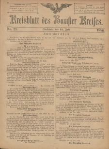 Kreisblatt des Bomster Kreises 1886.07.16 No.29