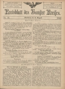 Kreisblatt des Bomster Kreises 1886.08.06 No.32