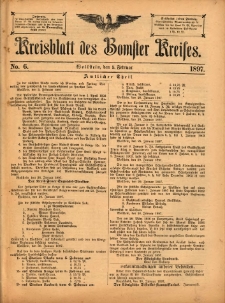 Kreisblatt des Bomster Kreises 1897.02.05 No.6
