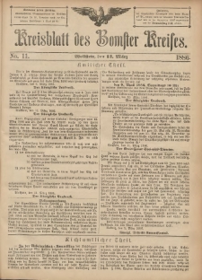 Kreisblatt des Bomster Kreises 1886.03.12 No.11