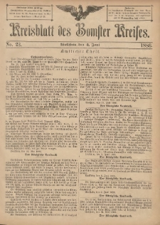 Kreisblatt des Bomster Kreises 1886.06.04 No.23