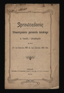 Za czas od 1-go stycznia 1906 do 1-go stycznia 1907 roku (1907)