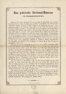 Das polnische National-Museum in Rapperswyl