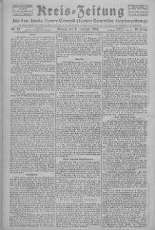 Kreis-Zeitung für d. Kreis Nowy-Tomysl: zugl. Nowy-Tomysler Hopfenzeitung 1924.02.11 Jg.49 Nr18