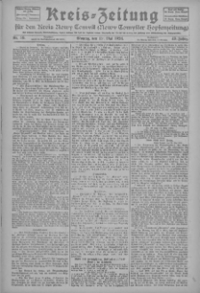 Kreis-Zeitung f&uuml;r d. Kreis Nowy-Tomysl: zugl. Nowy-Tomysler Hopfenzeitung 1924.05.19 Jg.49 Nr59
