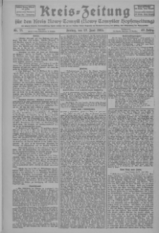Kreis-Zeitung für d. Kreis Nowy-Tomysl: zugl. Nowy-Tomysler Hopfenzeitung 1924.06.27 Jg.49 Nr75