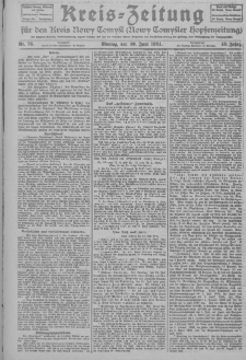 Kreis-Zeitung f&uuml;r d. Kreis Nowy-Tomysl: zugl. Nowy-Tomysler Hopfenzeitung 1924.06.30 Jg.49 Nr76