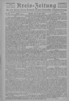 Kreis-Zeitung f&uuml;r d. Kreis Nowy-Tomysl: zugl. Nowy-Tomysler Hopfenzeitung 1924.07.21 Jg.49 Nr85