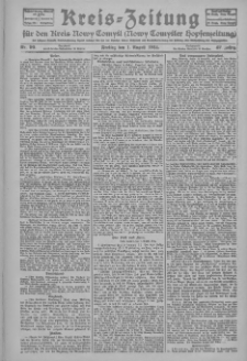 Kreis-Zeitung f&uuml;r d. Kreis Nowy-Tomysl: zugl. Nowy-Tomysler Hopfenzeitung 1924.08.01 Jg.49 Nr90