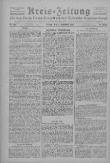 Kreis-Zeitung für d. Kreis Nowy-Tomysl: zugl. Nowy-Tomysler Hopfenzeitung 1924.09.12 Jg.49 Nr108
