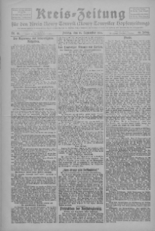 Kreis-Zeitung für d. Kreis Nowy-Tomysl: zugl. Nowy-Tomysler Hopfenzeitung 1924.09.19 Jg.49 Nr111
