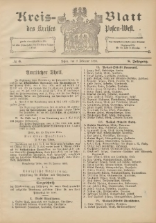 Kreis-Blatt des Kreises Posen-West 1896.02.06 Jg.8 Nr6