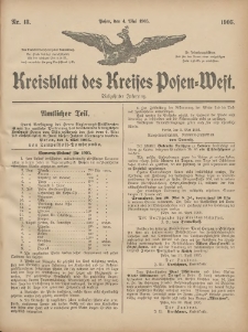 Kreisblatt des Kreises Posen-West 1905.05.04 Jg.17 Nr18