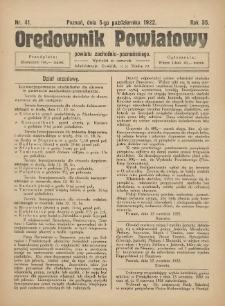 Orędownik Powiatowy Powiatu Zachodnio-Poznańskiego 1922.10.05 R.35 Nr41